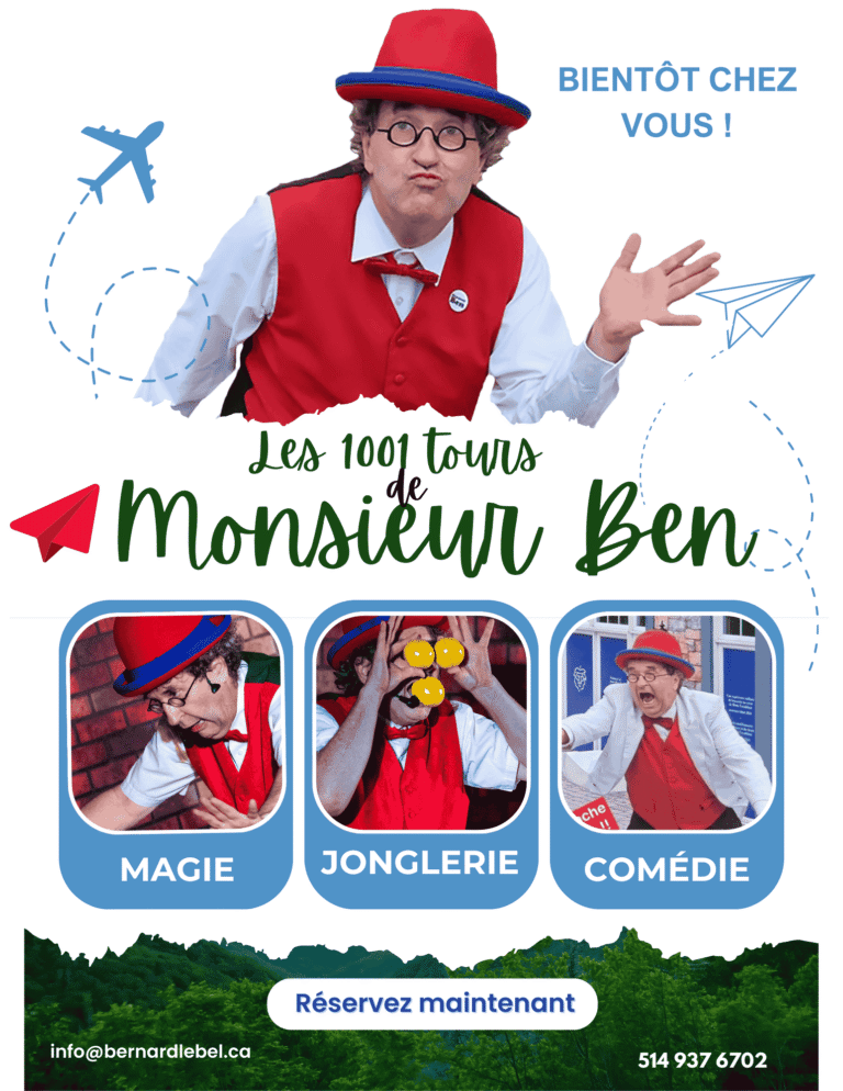 Affiche du spectacle les 1001 tours de monsieur ben