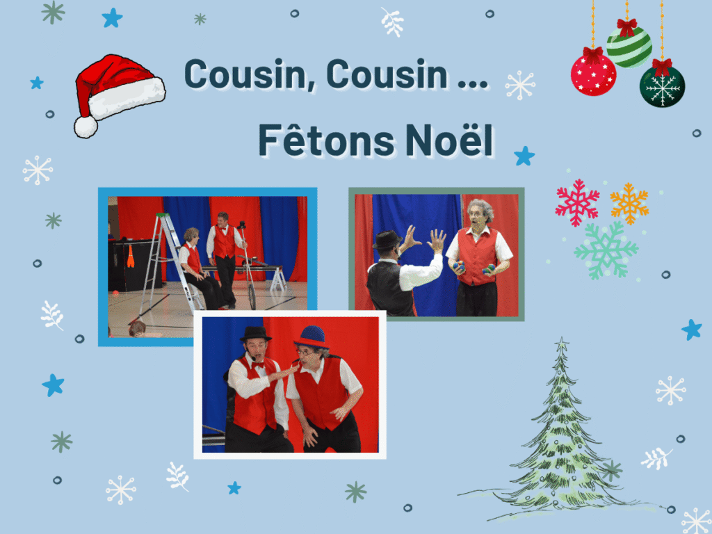 Affiche thumbnail atelier spectacles Cousin cousin fêtons Noël