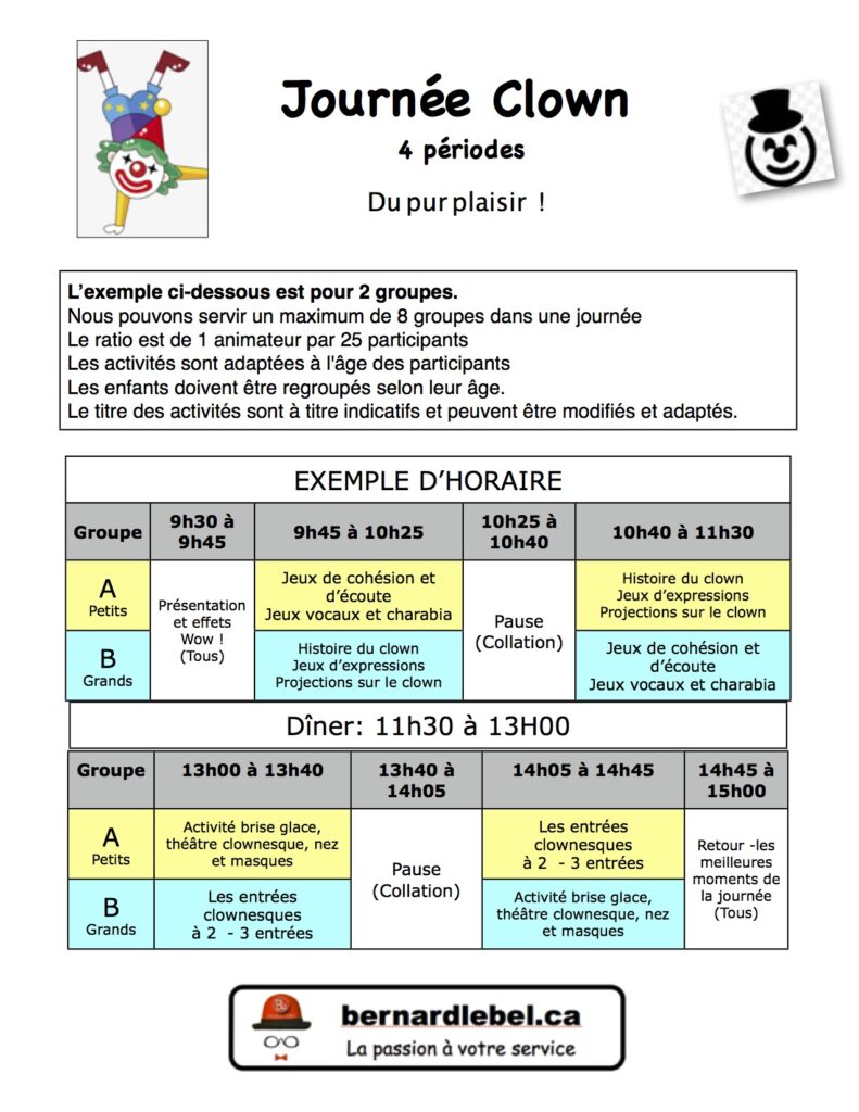 Affiche Journée Clown