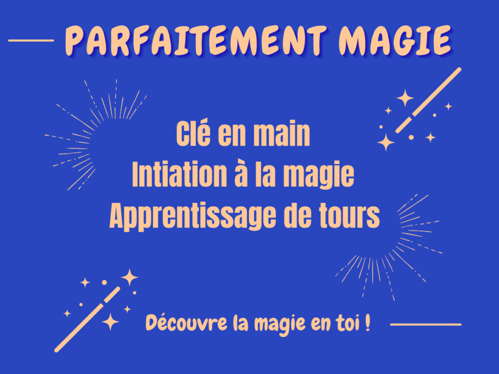 Affiche atelier parfaitement magie clé en amin