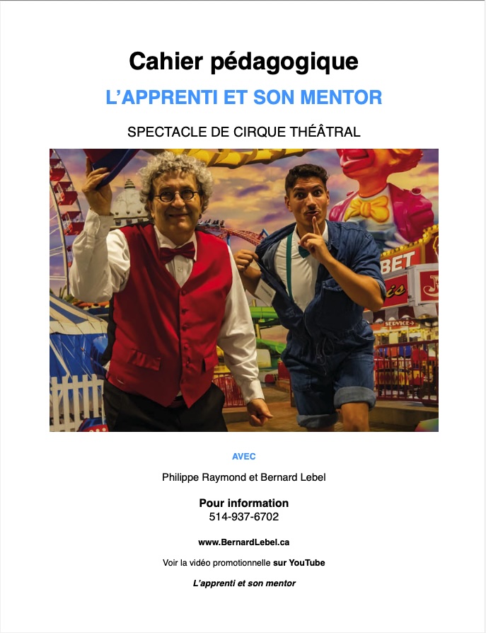 Couverture cahier pédagogique l'apprenti